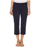 Jag Jeans Petite Petite Peri Straight Pull-on Twill Crop In Nautical Navy (nautical Navy) Women's Jeans