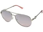 Guess Gf6064 (shiny Silver/pink Gradient Flash Lens) Fashion Sunglasses