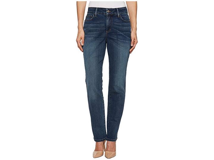 Nydj Petite Petite Marilyn Straight In Oak Hill (oak Hill) Women's Jeans