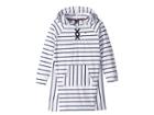 Tommy Hilfiger Kids Hooded Lace-up Sweatshirt Dress (big Kids) (white) Girl's Dress