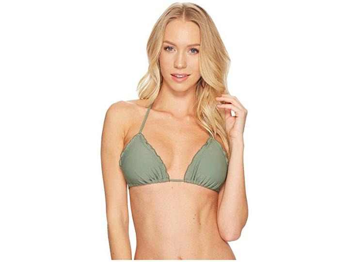 Luli Fama Cosita Buena Wavey Triangle Bikini Top (armed And Ready) Women's Swimwear