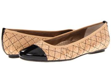Vaneli Serene (black Filio Natural Cork/black Fodervern Patent) Women's Flat Shoes