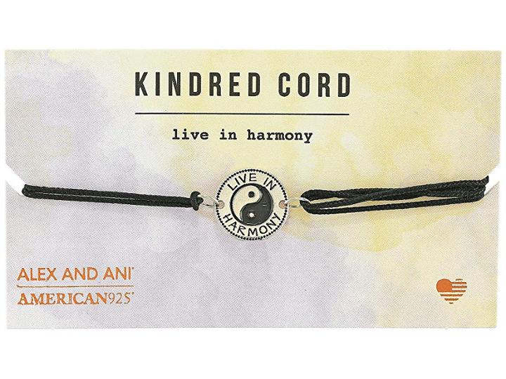 Alex And Ani Cosmic Love Kindred Cord Bracelet (live In Harmony Sterling Silver) Bracelet