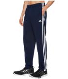 Adidas Essentials 3s Tapered Fleece Pants (collegiate Navy/white) Men's Casual Pants