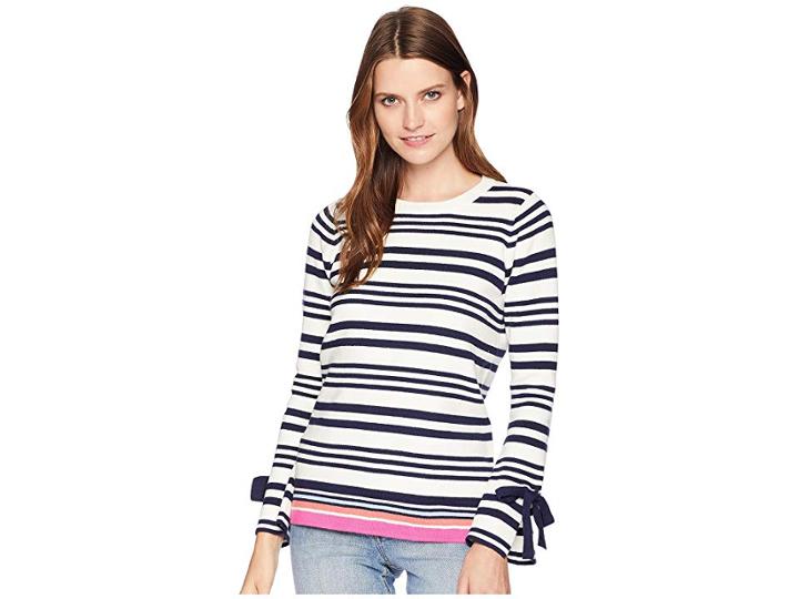 Joules Myanna Tie Sleeve Sweater (bircham Stripe) Women's Sweater