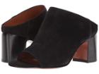 Aquatalia Ellen (black Suede) Women's Slide Shoes