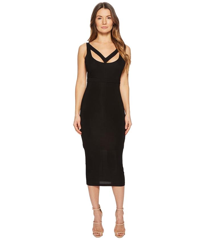 Versace Jeans Cut Out Sleeveless Dress (black) Women's Dress