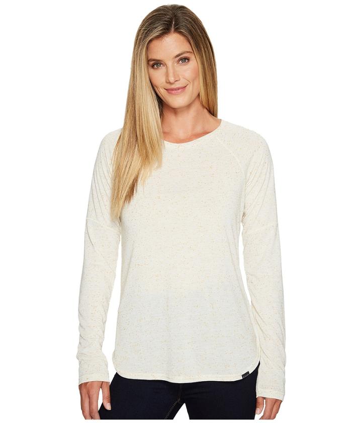 Columbia Trail Shaker Ii Long Sleeve Shirt (chalk Heather) Women's Long Sleeve Pullover