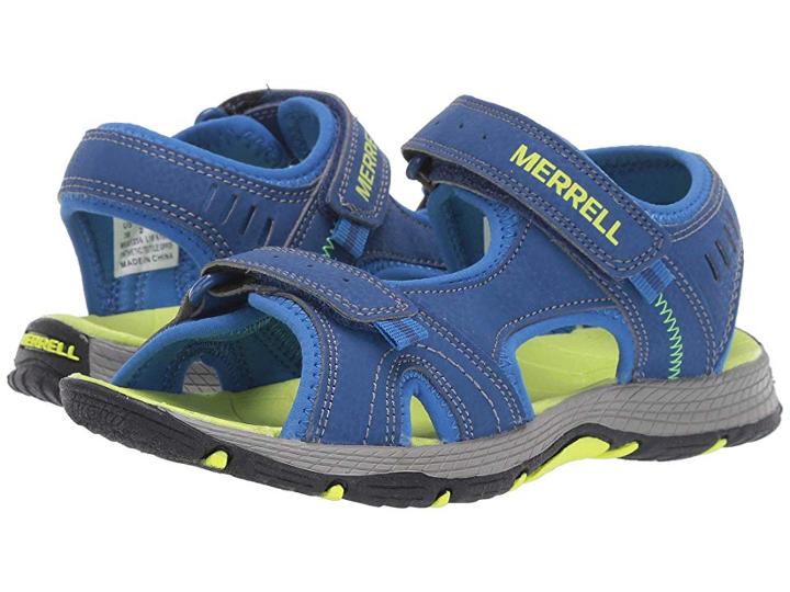Merrell Kids Panther Sandal (toddler/little Kid/big Kid) (blue/green) Boys Shoes