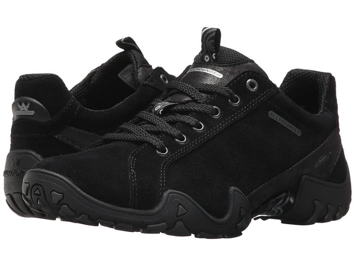 Allrounder By Mephisto Funny Trend (black Suede) Women's Lace Up Casual Shoes