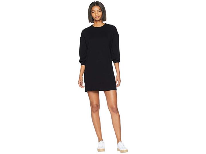 Volcom Lil Long Sleeve Dress (black 1) Women's Dress