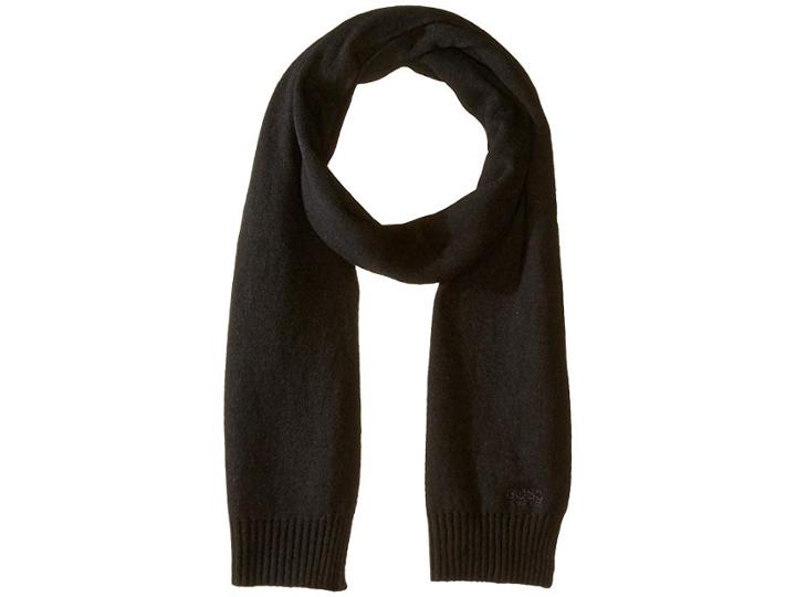 Boss Hugo Boss Soft Cotton Blend Scarf (black) Scarves