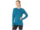 Icebreaker 200 Oasis Merino Baselayer Long Sleeve Crewe (kingfisher) Women's Clothing