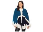 Echo Design Felted Knit Ruana (echo Navy) Scarves