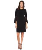 Calvin Klein Ruffle Flare Sleeve Dress (black) Women's Dress