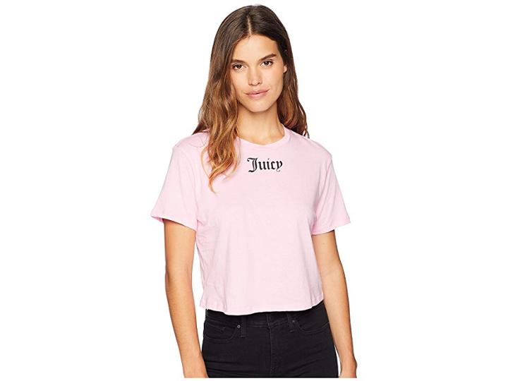 Juicy Couture Juicy Graphic Boxy Tee (ballet Slipper) Women's Clothing