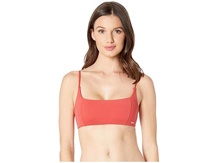 Roxy Solid Softly Love Regular Tri Bralette Swimsuit Top (cardinal) Women's Swimwear