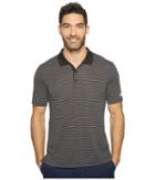Adidas Golf 2-color Merch Stripe Polo (black/white) Men's Short Sleeve Pullover