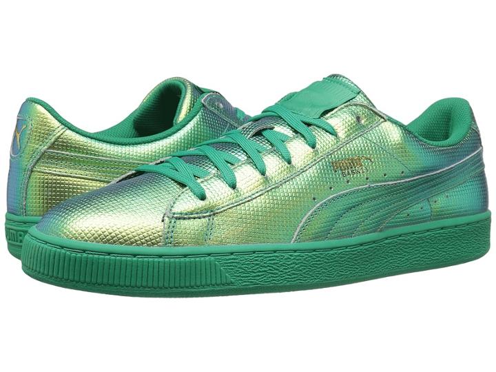 Puma Basket Classic Holographic (green Flash) Men's Shoes