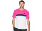 Adidas Club Colorblock Tee (shock Pink) Men's T Shirt