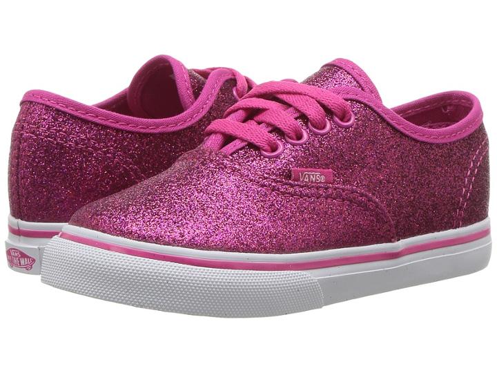 Vans Kids Authentic (toddler) ((glitter) Rosy) Girls Shoes