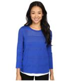 Calvin Klein Perforated Sweater Twofer (celestial) Women's Sweater