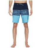 Quiksilver Waterman Fairway Tri Block Boardshorts (dark Denim) Men's Swimwear