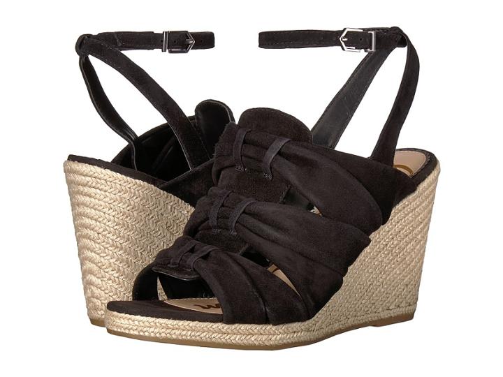 Sam Edelman Awan (black Kid Suede Leather) Women's Sandals
