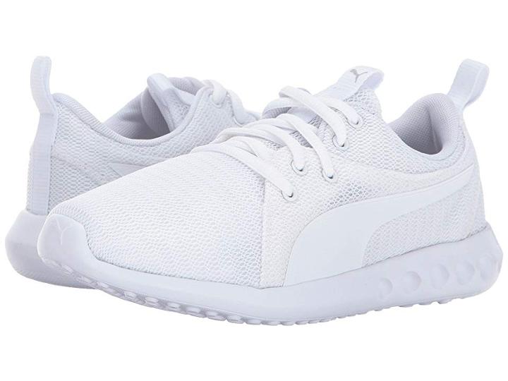 Puma Kids Carson 2 (big Kid) (puma White/puma White) Kids Shoes