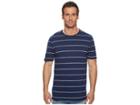 Threads 4 Thought Kane Slub Stripe Crew Tee (raw Denim) Men's T Shirt