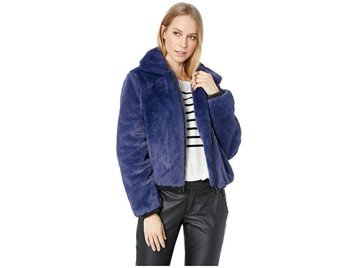 Volcom Fuzzy Fresh Jacket (sea Navy) Women's Coat
