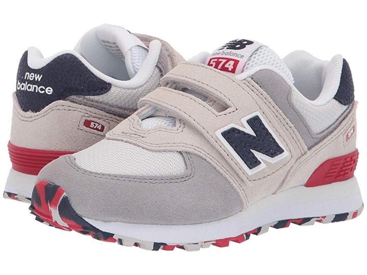 New Balance Kids Yv574v1 (little Kid/big Kid) (nimbus Cloud/team Red) Boys Shoes