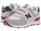 New Balance Kids Yv574v1 (little Kid/big Kid) (nimbus Cloud/team Red) Boys Shoes