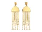 Vince Camuto Layered Post Earrings (gold/crystal) Earring