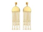 Vince Camuto Layered Post Earrings (gold/crystal) Earring