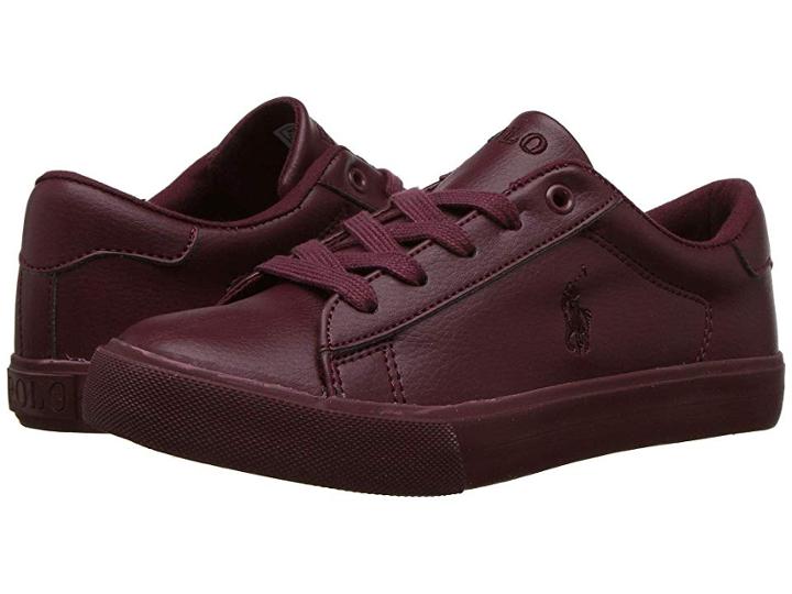 Polo Ralph Lauren Kids Easten (little Kid) (triple Burgundy Tumbled) Kid's Shoes