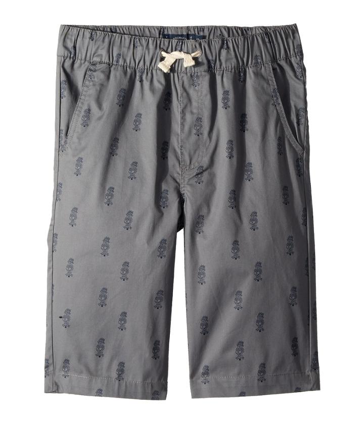 Lucky Brand Kids Printed Pull-on Shorts (big Kids) (as Is Grey) Boy's Shorts
