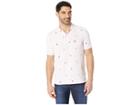 Nautica Short Sleeve Anchor Print Deck Polo (cradle Pink) Men's Clothing