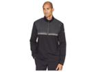 Callaway 1/4 Zip Lightweight Fleece Pullover W/ Linear Print (caviar) Men's Clothing