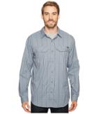 Columbia Silver Ridge Lite Plaid Long Sleeve Shirt (grey Ash) Men's Long Sleeve Button Up
