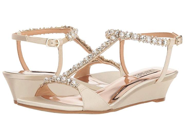 Badgley Mischka Yadira (ivory Satin) Women's Shoes
