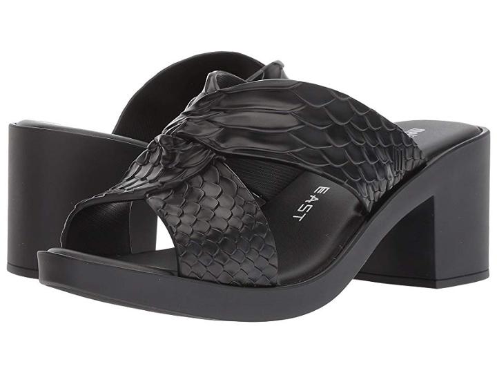 Melissa Shoes X Baja East Python Heel (black) Women's Shoes