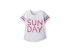 Chaser Kids Super Soft Vintage Jersey Sunday Tee (little Kids/big Kids) (white) Girl's T Shirt