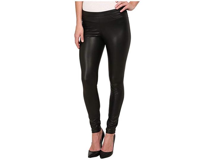 Hue Leatherette Leggings (black) Women's Casual Pants