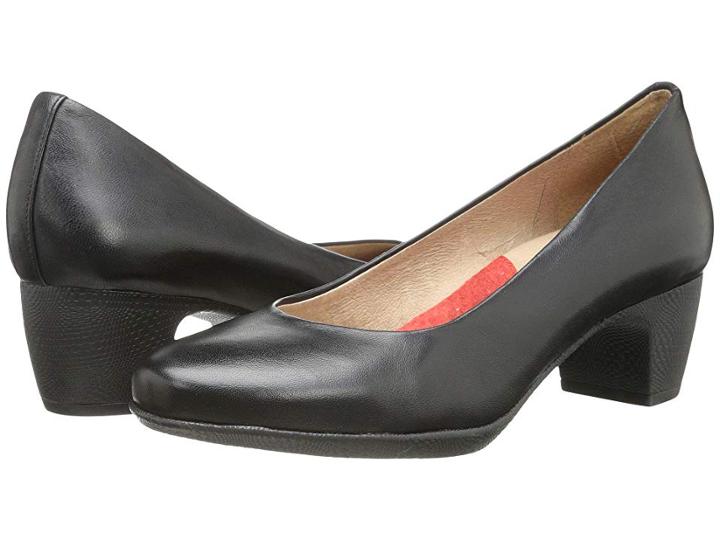Softwalk Imperial (black Burnished Soft Kid) Women's 1-2 Inch Heel Shoes