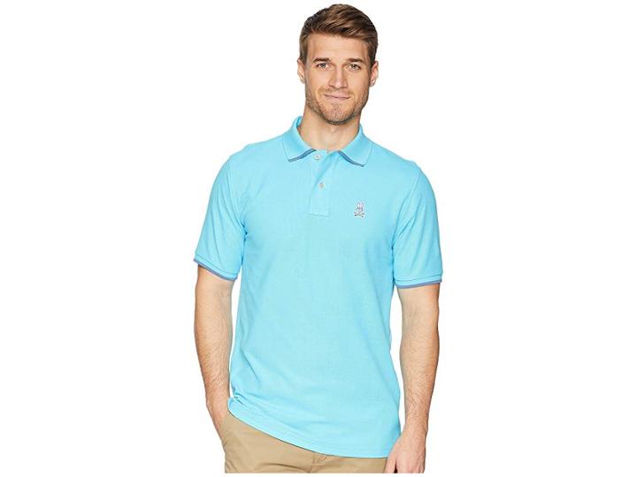 Psycho Bunny Sandford Polo (caribbean) Men's Short Sleeve Pullover
