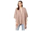Collection Xiix Plaid Woven Super Soft Ruana (cool Rose) Women's Clothing