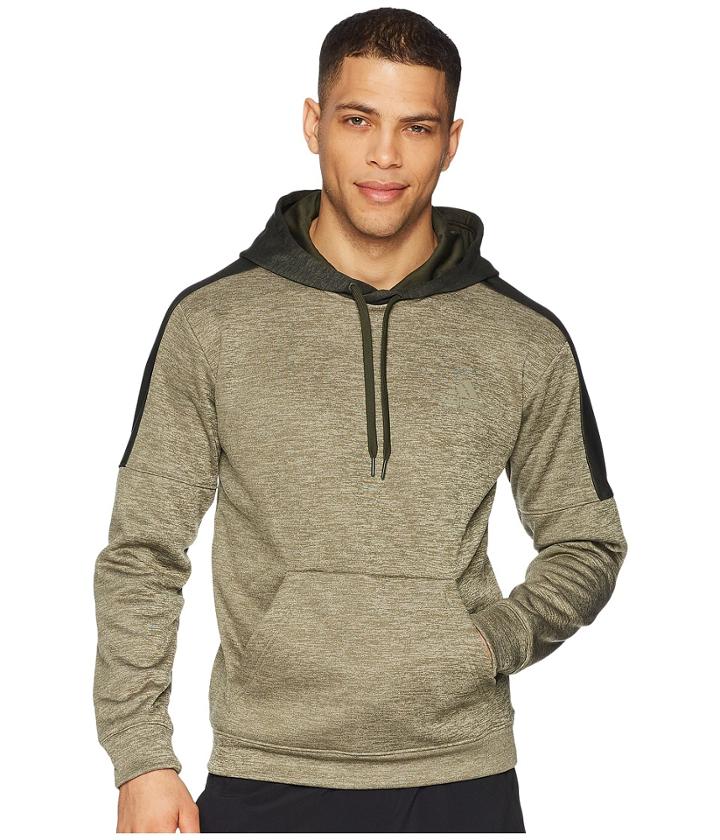 Adidas Team Issue Fleece Pullover Hoodie (trace Cargo Melange/trace Cargo Melange/trace Cargo) Men's Sweatshirt