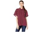 Juicy Couture Cindy Stripe Shirt (bordeaux/cindy Stripe) Women's Blouse