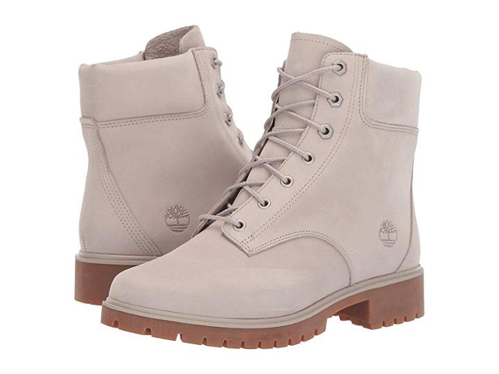 Timberland Jayne 6 Waterproof Boot (light Taupe Nubuck) Women's Lace-up Boots